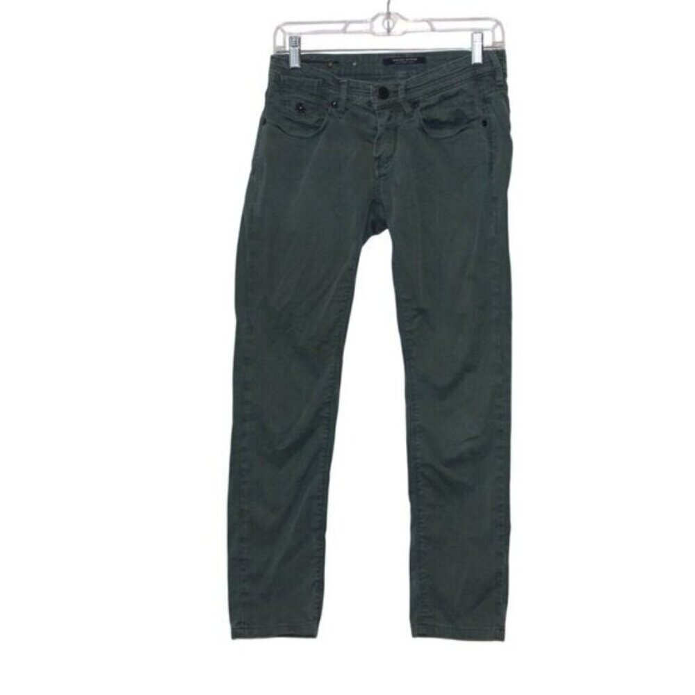 Maison Scotch La Parisienne Skinny Green Jeans 26 zip fly 5 pockets